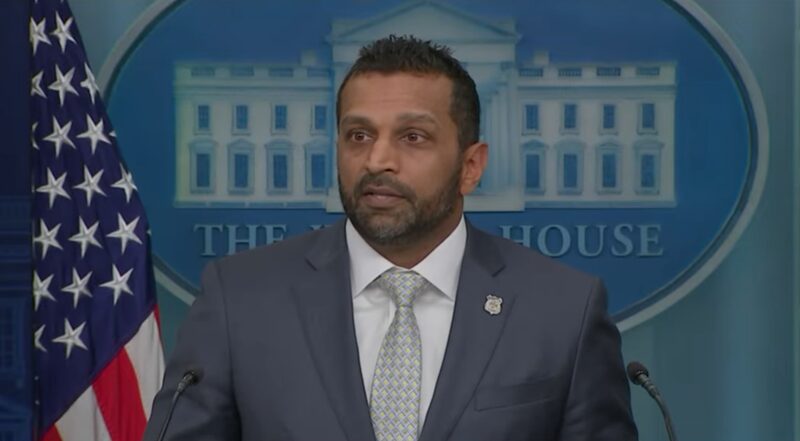 Kash Patel Reacts to The Atlantic's Story about His Drinking, Absences at FBI
